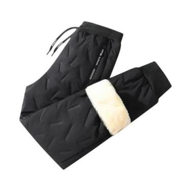 Imagem de Calças De Moletom Masculinas Largas Com Cintura Elástica E Cordão, Que