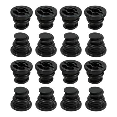 Imagem de KAKUPPA Pacote com 16 plugues de drenagem de óleo, bujão de drenagem de cárter de óleo de plástico com arruela de borracha, plugues de drenagem de motor de substituição automotiva para Audi Volkswagen
