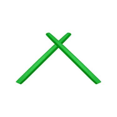 Imagem de Eye Opening Stuff Meias de substituição verde-escuro para óculos de sol Oakley Square Wire 2 (2014)