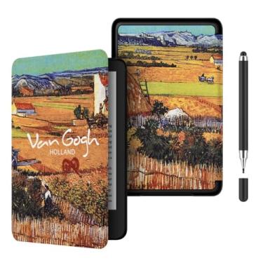 Imagem de Akacy Capa leve de TPU com padrão pintado para Kindle Paperwhite 6,8 (Geração 2021, números de modelo M2L3EK), com ativar/desativar automaticamente (8)