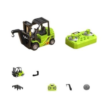 Imagem de Empilhadeira De Controle Remoto Mini Caminhão De Liga 164 Com Efeitos 