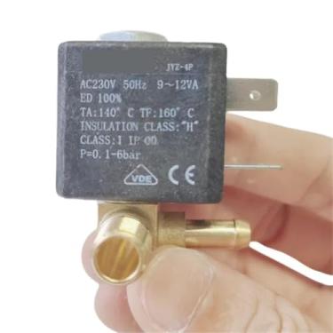 Imagem de Válvula solenoide de pressurização normalmente fechada Bomba de vapor de latão Acessórios de válvula de água de controle de ferro elétrico para máquina de passar roupa