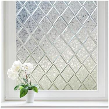Imagem de Película de janela Haton Frosted Lattice Privacy 44x300 cm