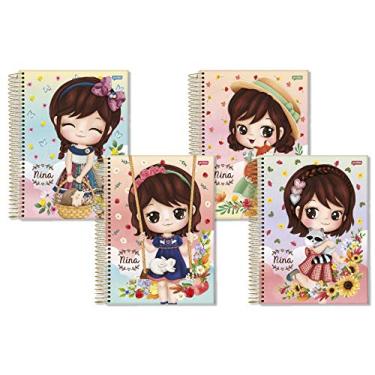 Imagem de Caderno Espiral Universitário Capa Dura 10X1 160Fls 04/Pt Nina Fsc