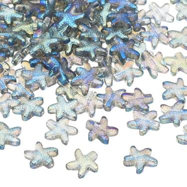 Imagem de Generic 120 peças de contas de estrela do mar, oceano, estrela-do-mar, animal, pulseira, colar, brinco, suprimentos para fabricação de contas, contas soltas para joias artesanais DIY, verde