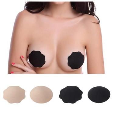 Imagem de Protetor de Mamilos Adesivo Silicone Tapa Aureola Bico Seio - 5 pares 