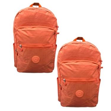 Imagem de kit 2 mochilas juvenil coione 1925, Laranja