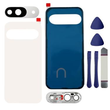 Imagem de Substituição de vidro traseiro para Pixel 9 com lente de câmera traseira para Google Pixel 9 5G Capa traseira de vidro com fitas pré-instaladas + ferramentas (não adequado para Pixel 9 Pro XL/9 Pro