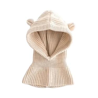 Imagem de Gorro De Inverno Para Bebê Em Tricô, Boné Com Cachecol Em Estilo Carto