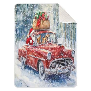 Imagem de Blueangle Cobertores de bebê de carro vermelho vintage para cochilo de carrinho de bebê, 76 x 101 cm, cobertores aconchegantes e macios unissex para meninos, meninas, crianças, bebês (649)