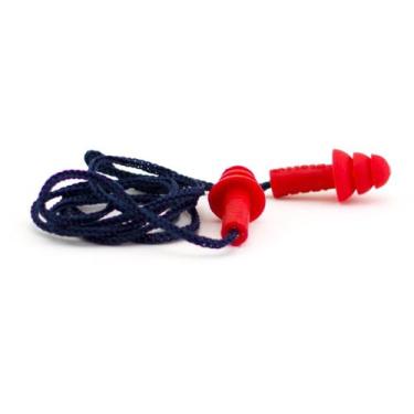 Imagem de Protetor Auricular Silicone Maxxi Royal com Cordão Vermelho 18DB