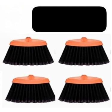 Imagem de Kit com 4 Vassouras Multiuso - Práticas, Duráveis e Resistentes à Água, Ideal para Casa, Apartamento e Ambientes Internos/Externos, Utensílios de Limpeza Eficientes (4 VASSOURAS)