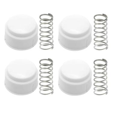 Imagem de kelingsi Kit de substituição de botão e mola para refrigerador Playmate (pacote com 4) - Tamanho OEM compatível com os modelos ArmorTM 43400, MiniTM 13054, The BossTM 43582
