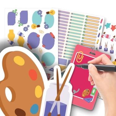Imagem de Etiqueta Escolar Neutra com TAG + Caneta (Criatividade, Etiquetas + 1 TAG de Mochila)