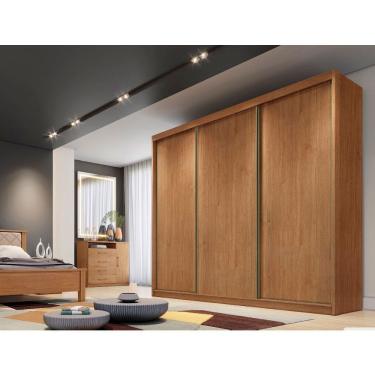 Imagem de Guarda Roupa 3 Portas de Correr 6 Gavetas Arezzo Novo Horizonte