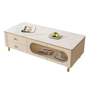 Imagem de Mesa central de ardósia sala de estar mesa de centro simples quarto pequeno mesa de centro mesa de centro mesa de quarto (A)