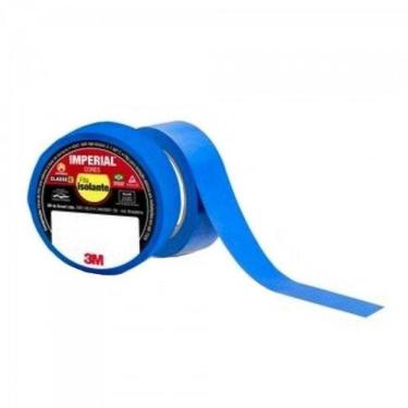 Imagem de Fita Isolante 18mm X 10m Imperial Azul 3m - Pct / 10