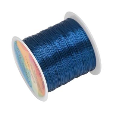 Imagem de 100m/rolo fio de cobre 0.3/0.4/0.5mm cabo de miçangas diy para fazer j