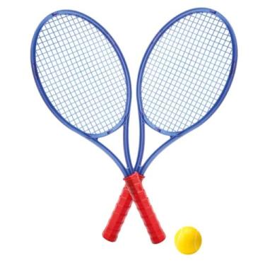 Imagem de Raquete de Tênis Infantil com Bola – Azul, Brinquedo Esportivo Leve para Crianças