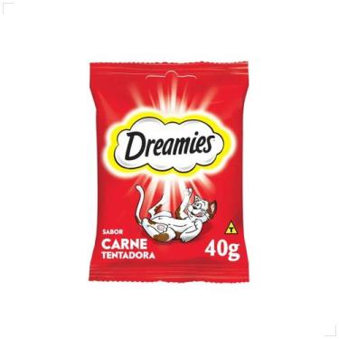 Imagem de Petisco Dreamies para Gatos Adultos 40 g Sabor:Carne, Carne