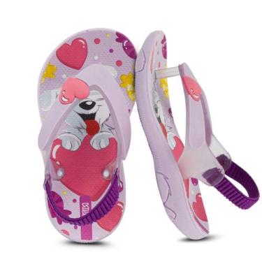 Imagem de Chinelo Infantil Feminino klin Acqua 442136 Z012 Cor:442136 LAVANDA/RO
