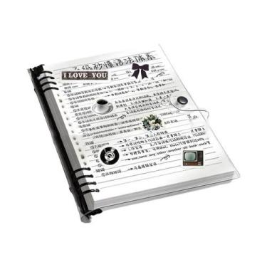 Imagem de Caderno A5 Transparente De Couro Macio Com Folhas Soltas, 60 Folhas, 1