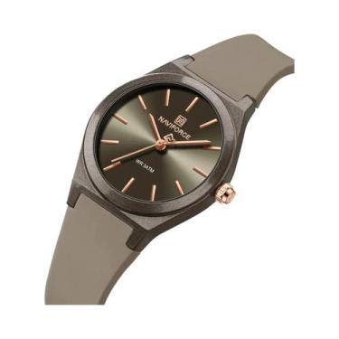Imagem de Relógio De Moda Feminino NAVIFORCE 2025 Com Pulseira De Silicone, Reló