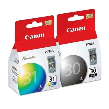 Imagem de Cartucho Canon Kit Pg30 Pg31 Mp140 Mp210 Ip1800 Ip2500 Mp220 Preto Color