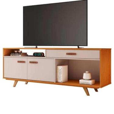 Imagem de Rack para TV até 65 Polegadas 2 Portas 1 Gaveta Ímpar 160cm Cinamomo/O