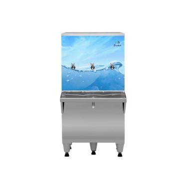 Imagem de Bebedouro Industrial 100 litros 3 Torneiras Inox Ra10 Frisbel 220V