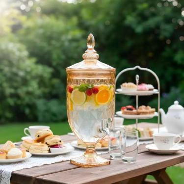 Imagem de Suqueira de Vidro 5 Litros Dimond Ambar Em Casa Tem