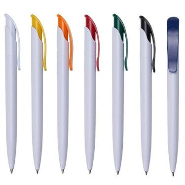 Imagem de Caneta Plástica Leitosa Personalizada 18521 para Gravação - no-brand, 