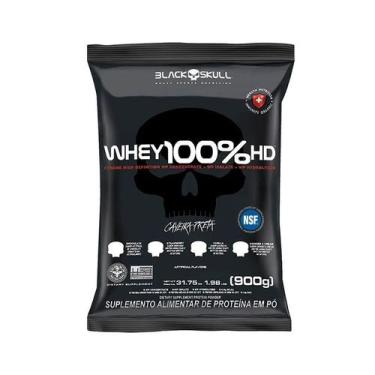 Imagem de Whey Protein 100 HD Black Skull 900g Refil Sabor Cookies
