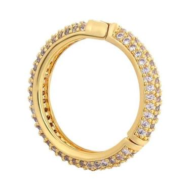 Imagem de Fechos De Mosquetão Banhados a Ouro 18K Com Trava De Rosca Para Acessó