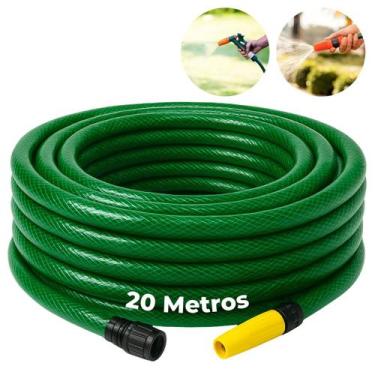Imagem de Mangueira De Jardim 20m 3/4" Trançada 3 Camadas Reforçada - LED