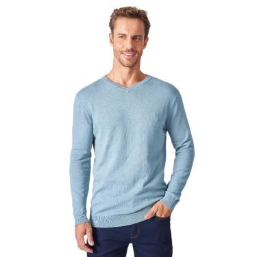 Imagem de Suéter Reserva Basico Gola V Masculino Azul Claro-Masculino