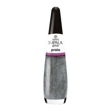 Imagem de Esmalte Impala Glitter Prata 7,5ml Mundial