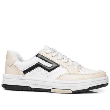 Imagem de Tênis Pegada Feminino em Couro Branco 212609-06-Feminino