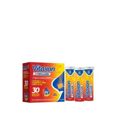Imagem de Vitaxon Tripla Ação Vitamina C, D & Zinco Airela - 30 Comprimidos