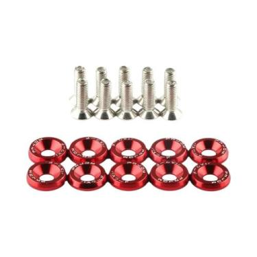 Imagem de Kit De Arruelas Sextavadas Universais De Alumínio M6 X 20mm, 20 Peças,