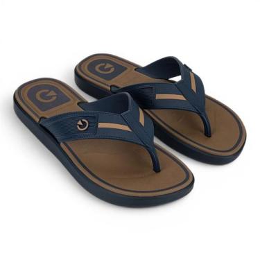 Imagem de Chinelo Masculino Cartago Belgrado Dedo Casual Confortavel -, Azul, 40