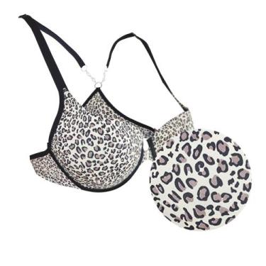 Imagem de Sutia Lingerie Alça Ajustavel Bojo e Aro Push Up Roupa Intima Fecho Fr