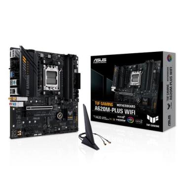 Imagem de Placa Mãe Asus TUF GAMING A620M-PLUS WIFI, AMD AM5, DDR5, Wi-Fi 6, Blu