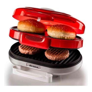Imagem de Burger Grill Elétrico Retrô Ariete 205 Party Time 1200w