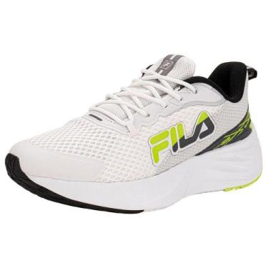 Imagem de Tênis masculino racer comet fila f01r00118, Branco, Verde, 42
