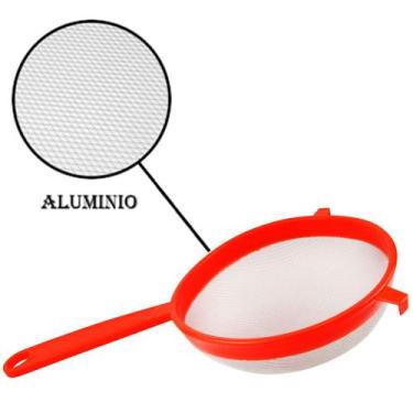 Imagem de Peneira coador cabo plastico e tela de aluminio 31x17,5cm de ø - CLINK