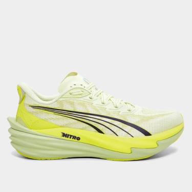 Imagem de Tênis Puma Deviate Nitro 4 Feminino, Verde, 37