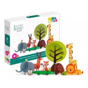Imagem de Quebra-Cabeça 3D Animais da Savana BaBeBi Educativo 6008