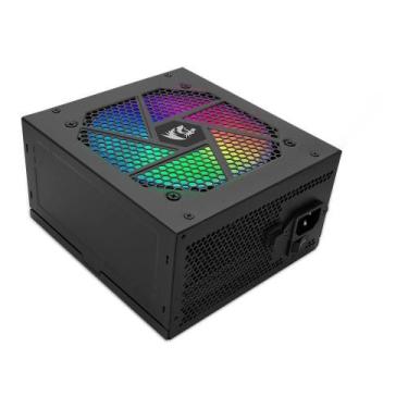 Imagem de Fonte Redragon 750w 80 Plus Gold Modular Pfc Ativo Bivolt Rgb Preto Gc