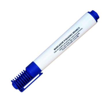 Imagem de Caneta para Quadro Branco Azul ponta redonda BRW 01un